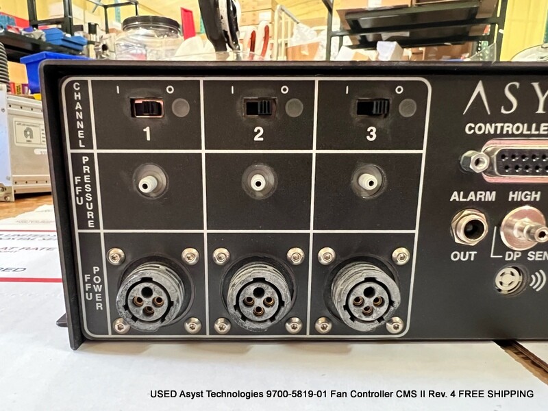 USED Asyst Technologies 9700-5819-01 Fan Controller CMS II Rev. 4 FREE SHIPPING