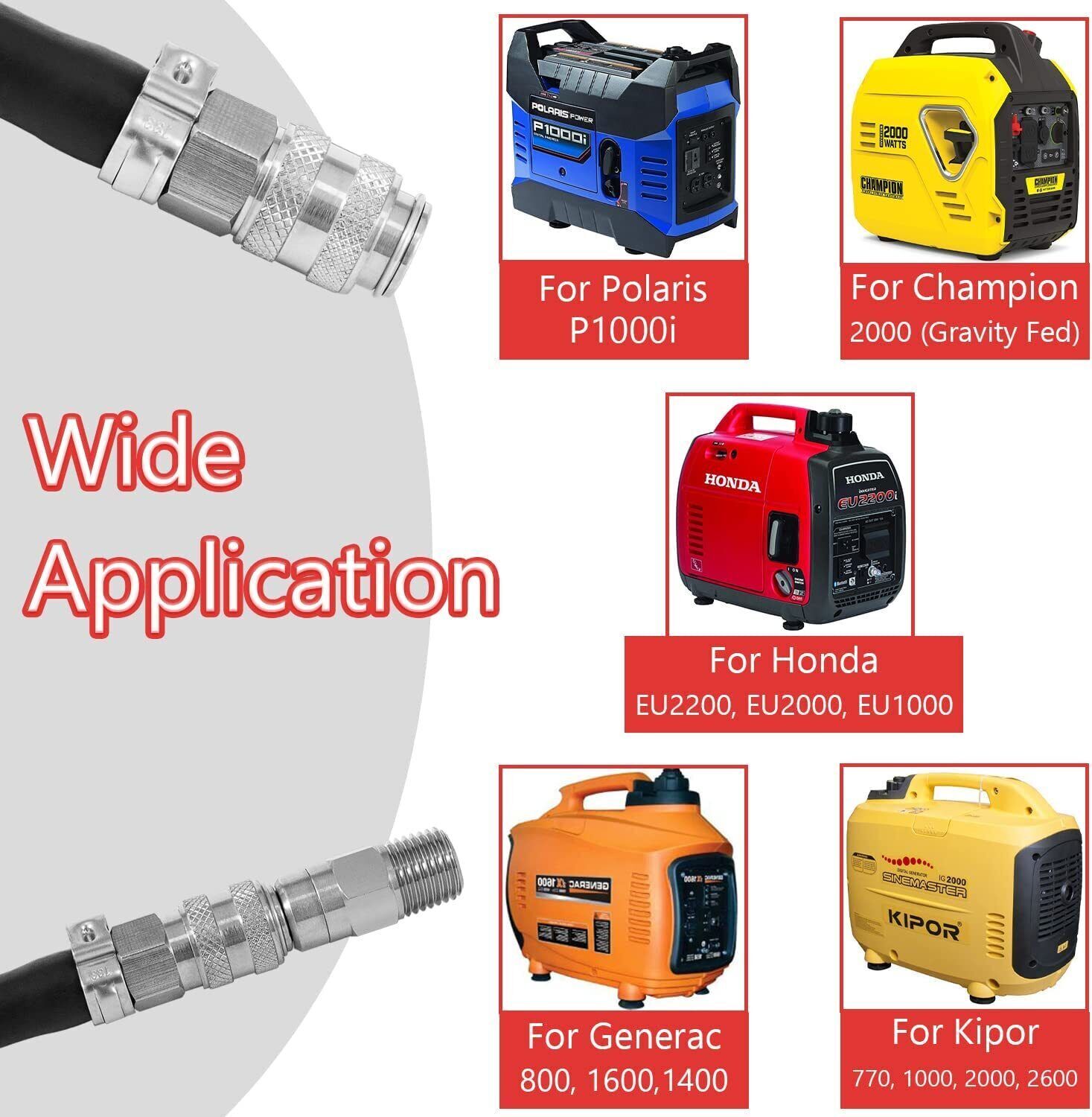 For Honda EU1000i / EU2000i / EU2200i HND1.2CD Dual System Extended Run Fuel Kit