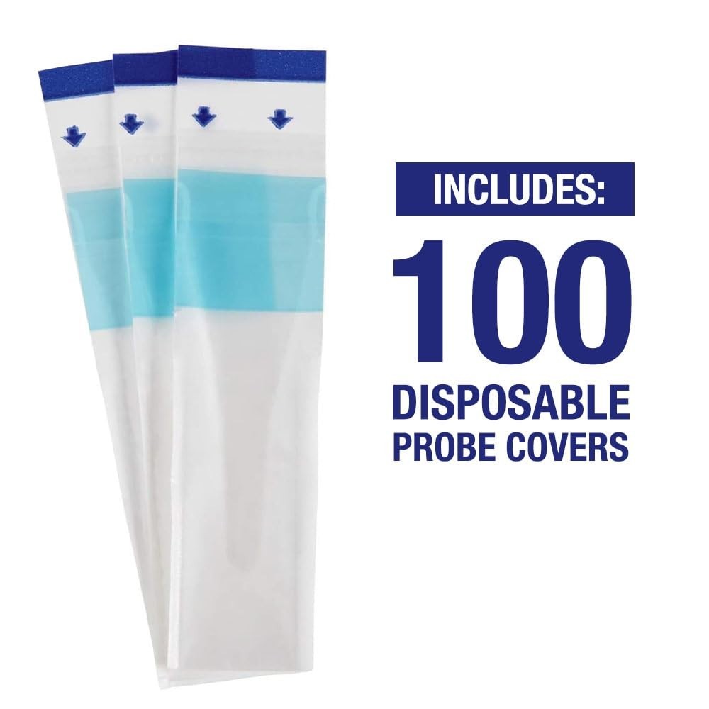 Single-Use Probe Covers for Digital Thermometers, Pack of 100 – Adult Care