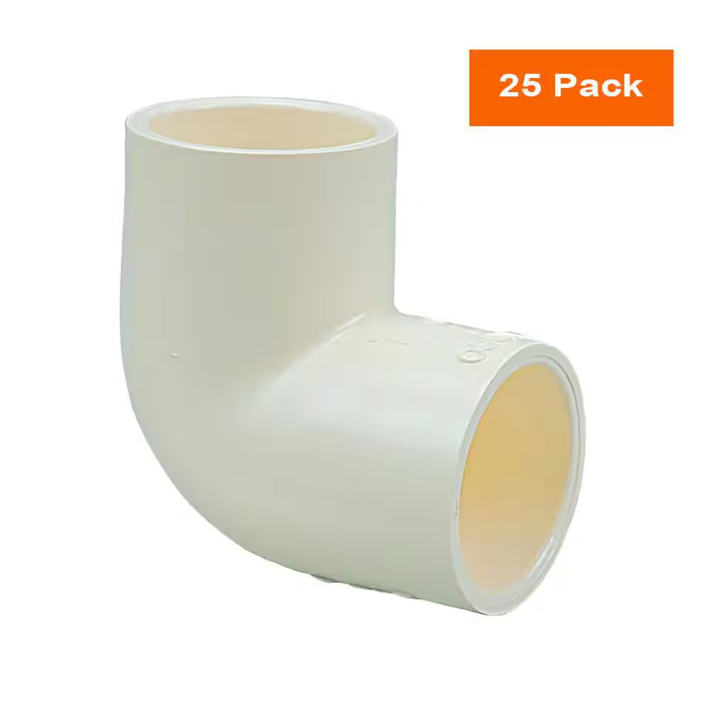 1/2 In. X 1/2 In. Chlorinated Poly Vinyl Chloride (CPVC)-CTS 90-Degree Slip X Sl
