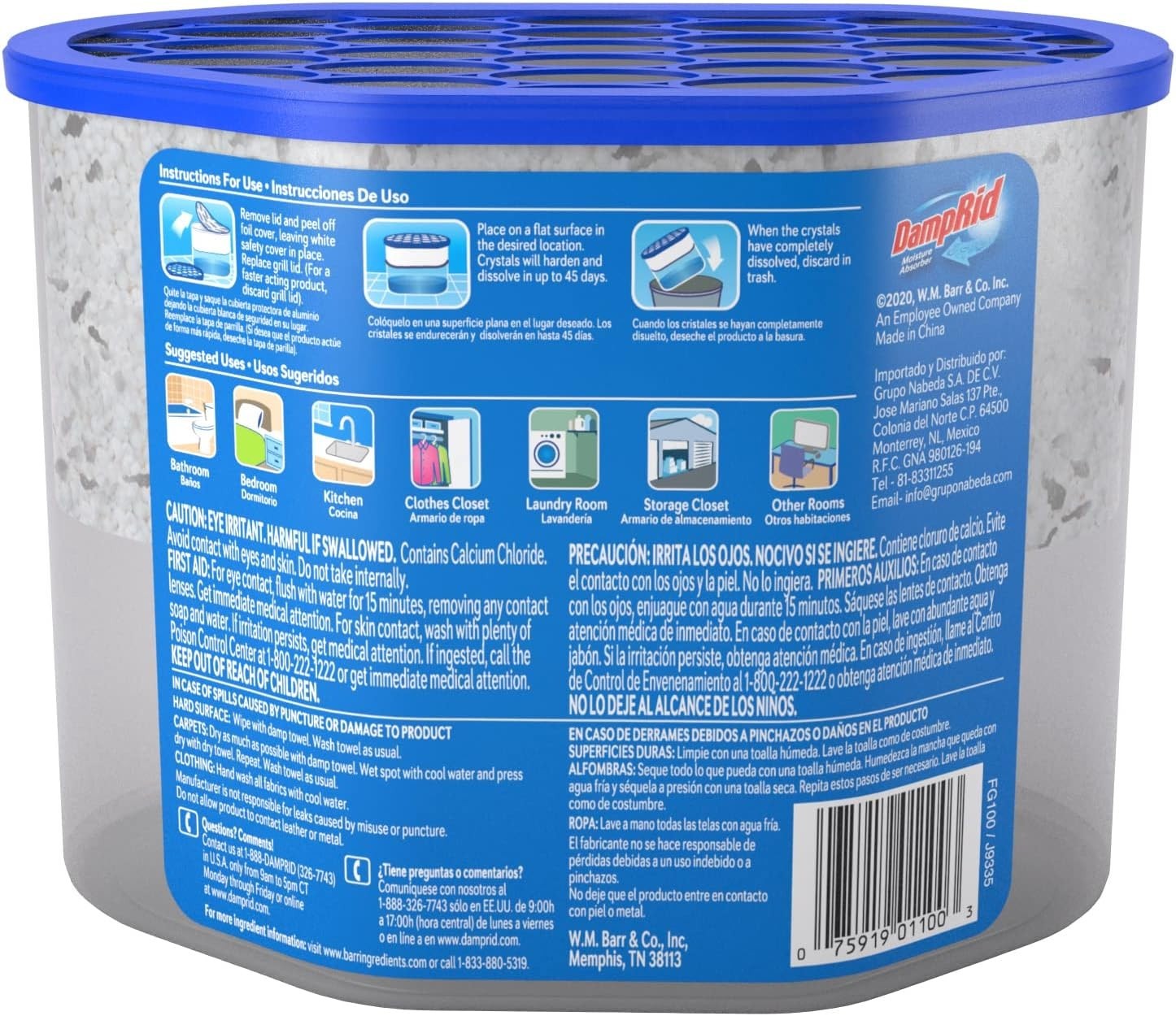 Unscented Moisture Absorber 10.5-Ounce Disposable