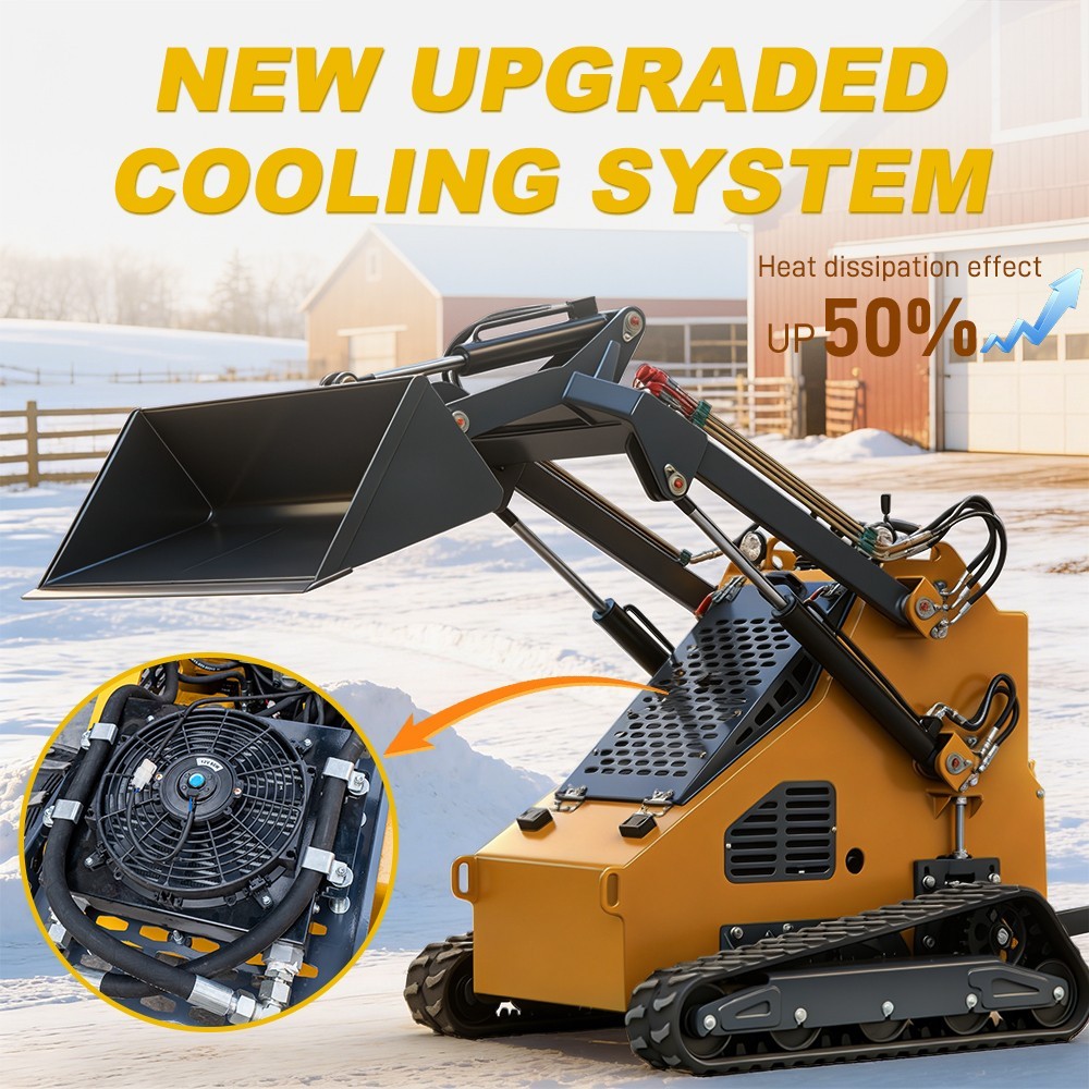 2025 Mini Skid Steer 23HP B&S Loader 3.5mph Speed For Farm EPA Petrol Engine