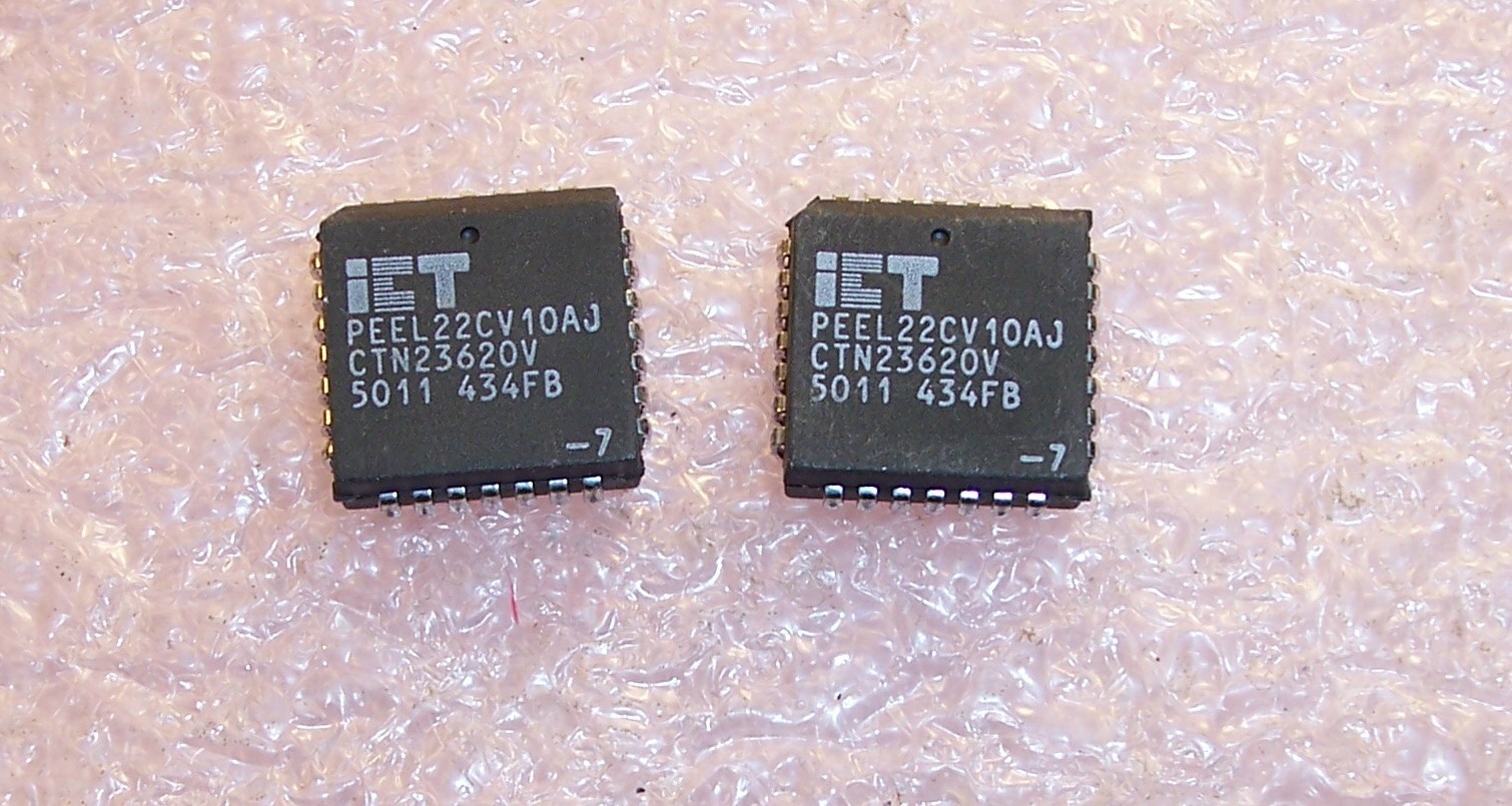 QTY (10) PEEL22CV10AJ-7 ICT PLCC-28 CMOS PROGRAMMABLE ARRAY LOGIC NOS