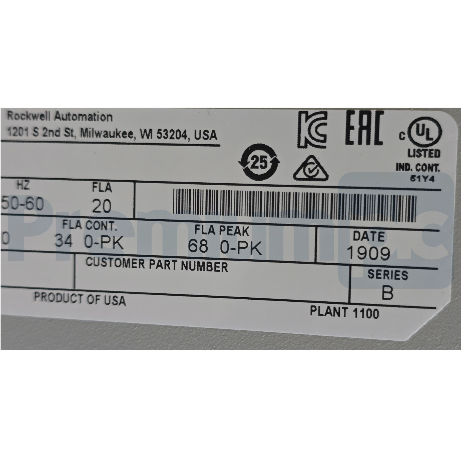 Allen-Bradley 2098-DSD-HV150X /B Ultra 3000i Servo Drive 15kW 480V FW 1.60 NSNP