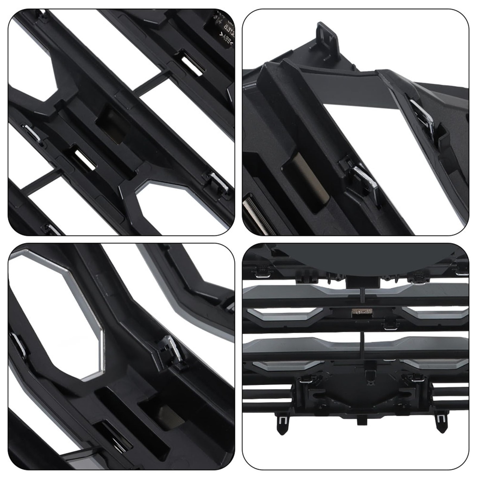 Front Bumper Grille Satin Aluminum Honeycomb Chrome Grill Tundra 2022 2023