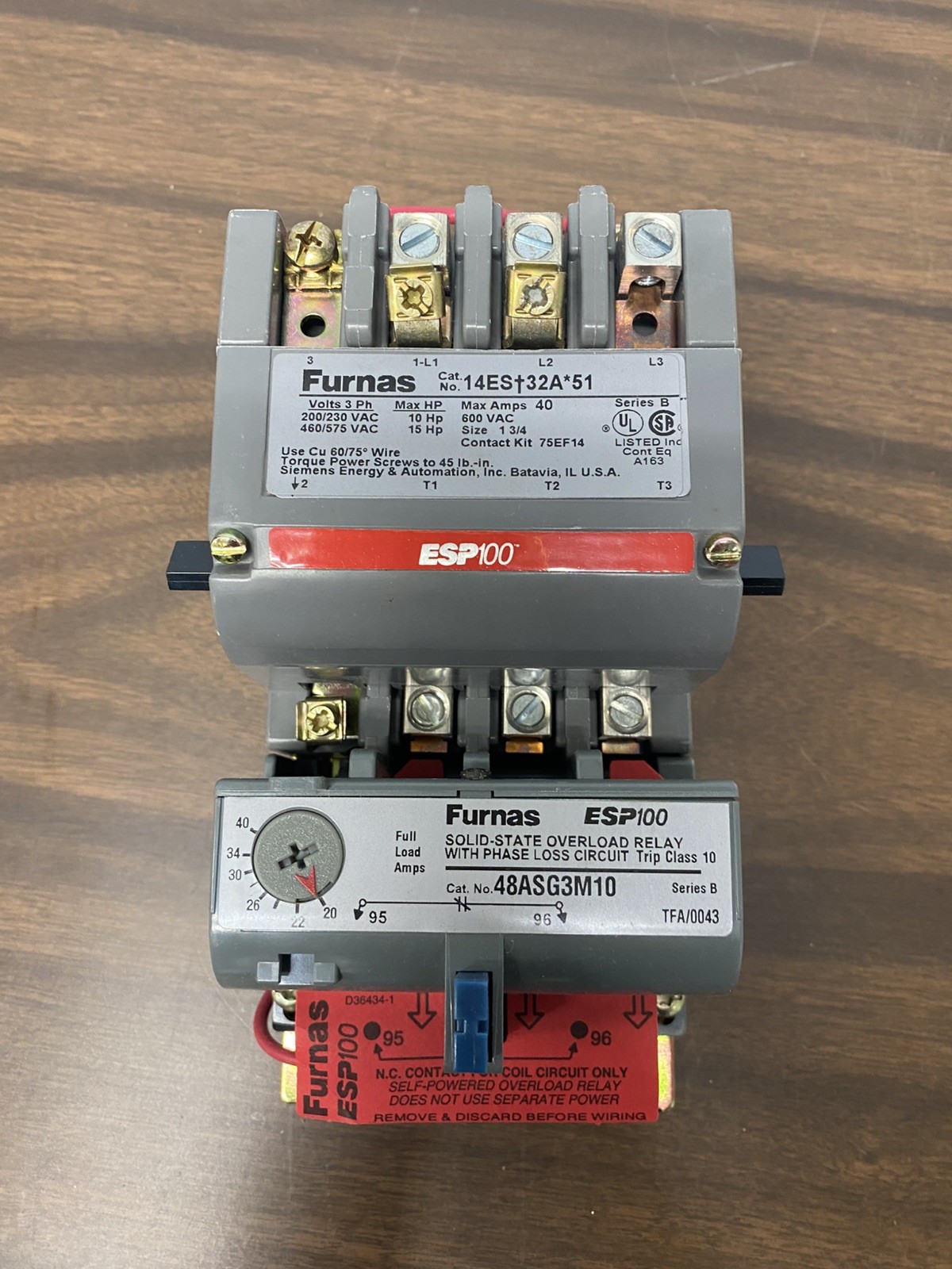 Furnas 14FS+32A* Magnetic Starter w/ 48ASG3M10 Solid State Overload