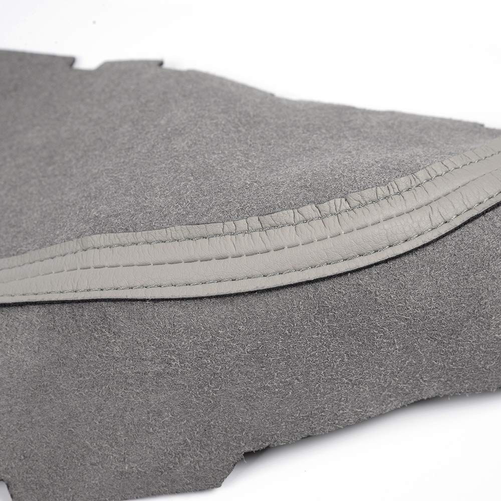 Gray Front Door Armrest Cover For Honda Pilot 2009-2013 Synthetic Leather
