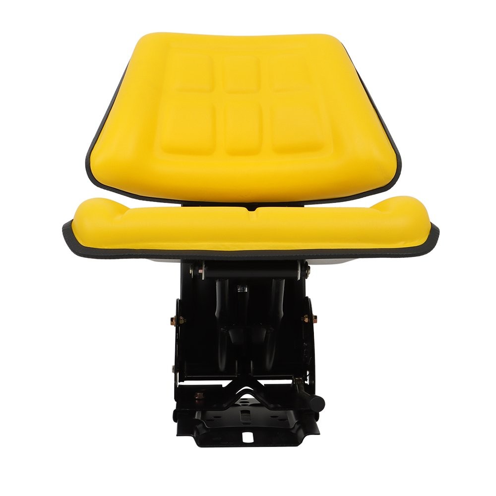 Universal Tractor Suspension Seat w/ Slide Yellow For John Deere Makes & Models