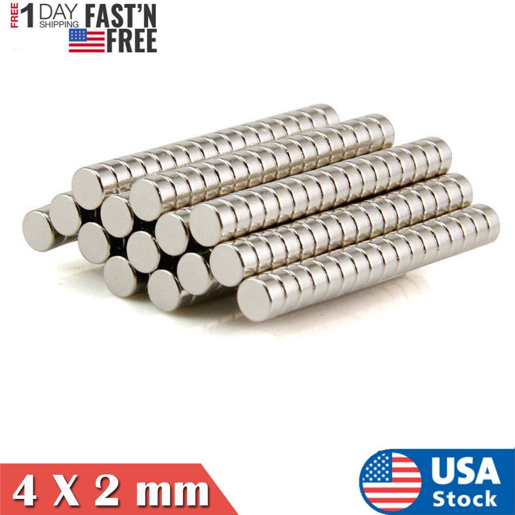 Wholesale 4 X 2 mm Super Strong Round Disc Magnets Rare Earth Neodymium magnet
