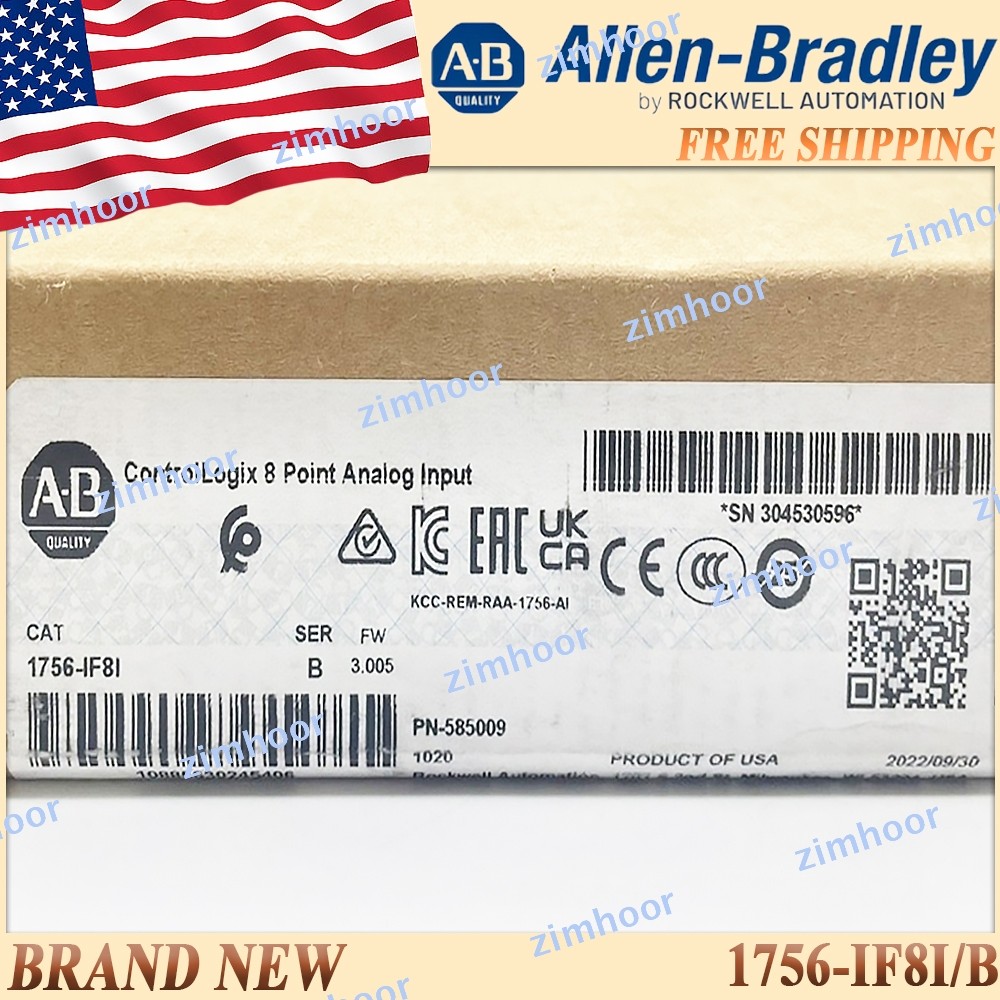 New Sealed AB 1756-IF8I/B ControlLogix 8 Point Analog Input 1756IF8I serB US