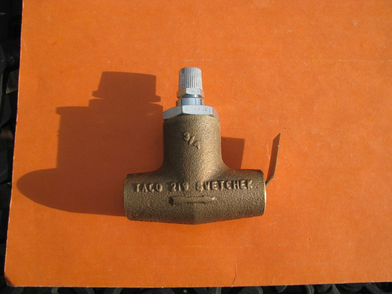 Brand New – TACO 219-4 Bronze Horizontal Sweat-Chek