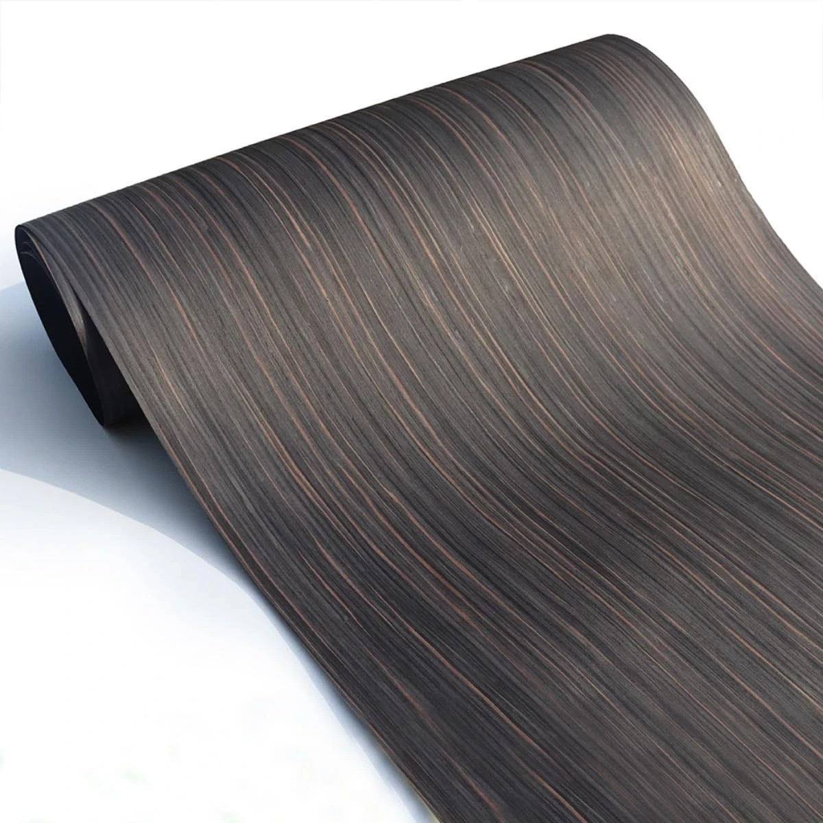 Natural Black Ebony Wood Veneer, Straight Grain | 23″ x 98″ Sheet | Ideal for…