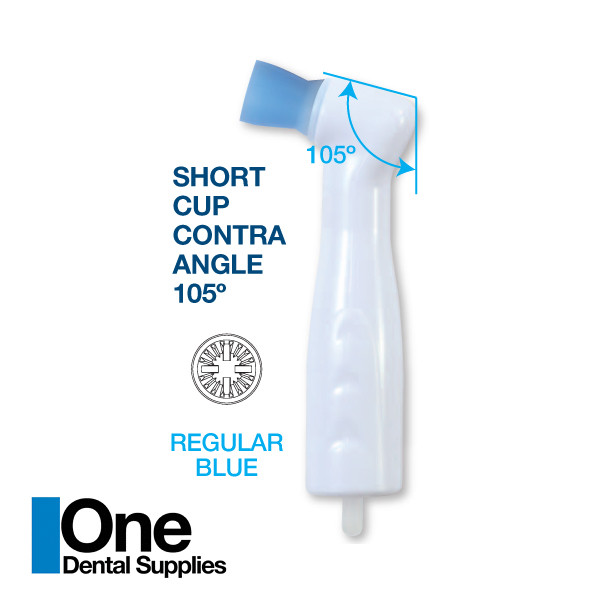 Dental Disposable Prophy Angles Contra Angle 105° Regular Short Latex Free 500’s
