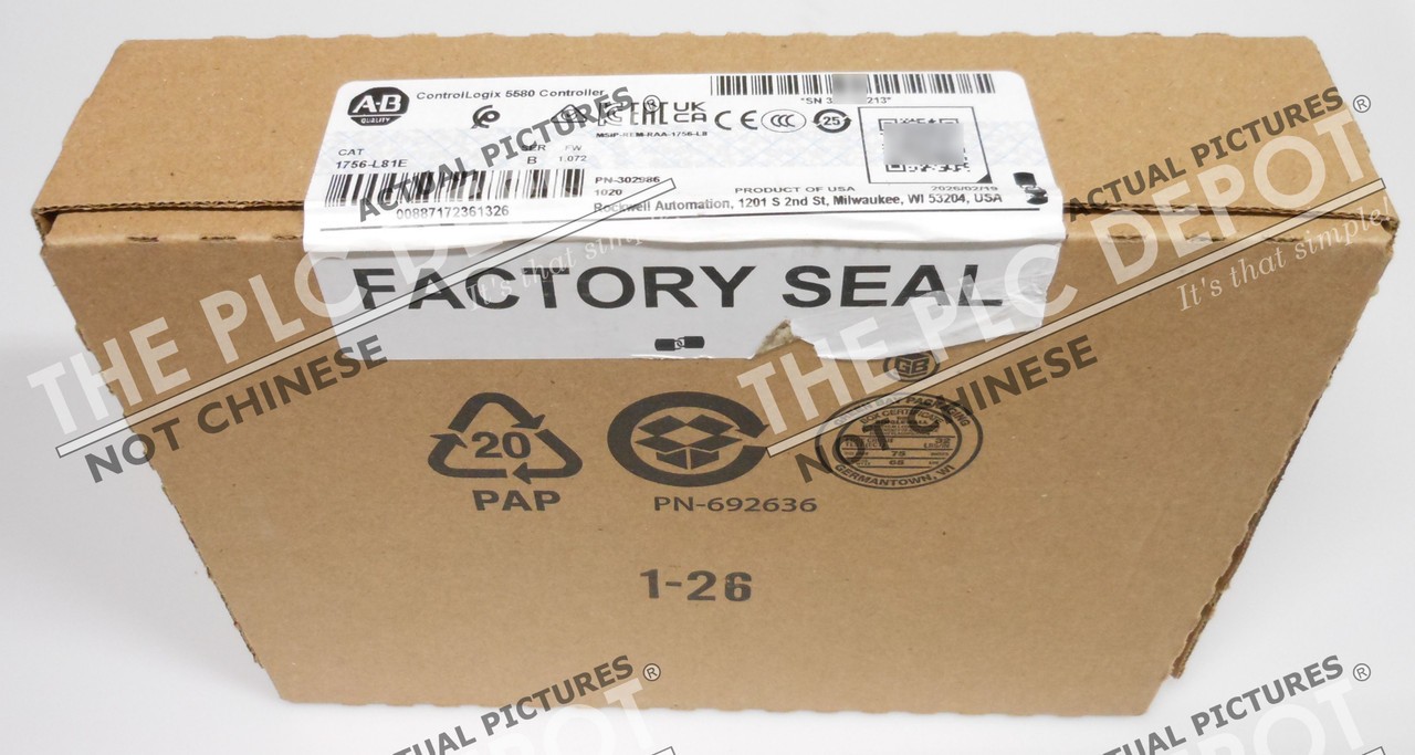 2026 SEALED Allen Bradley 1756-L81E Series /B ControlLogix [REAL US SELLER] #QTY