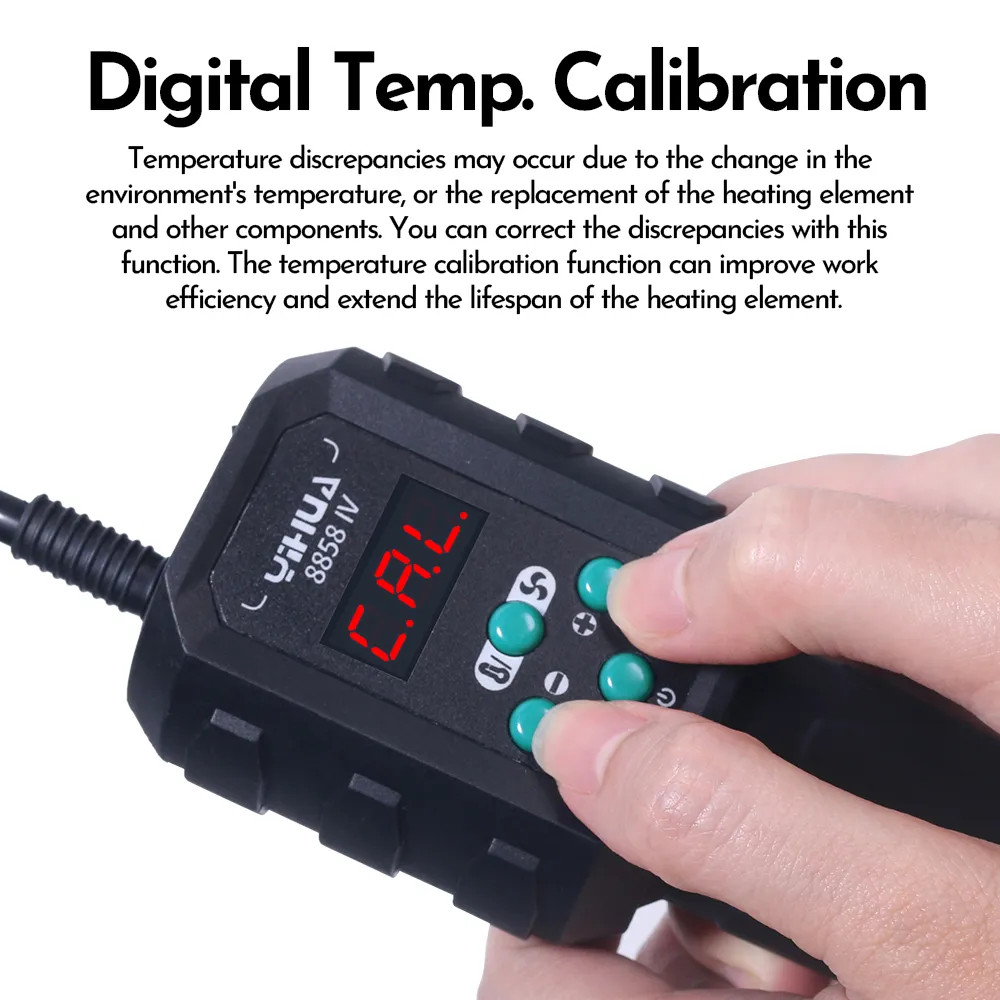 YIHUA 8858-IV 700W Hot Air Gun Digital Desoldering Rework Station Kit Heat Gun