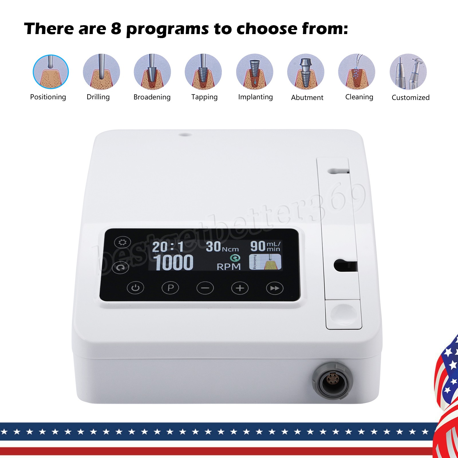 Dental Brushless Implant Motor Surgical Implant System 20:1 1:5 1:3 10:1 1:1 CE