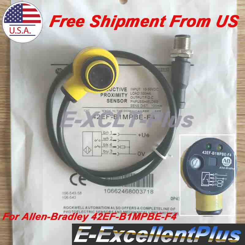 Photoelectric Switch Sensor 42EFB1MPBEF4 For Allen Bradley 42EF-B1MPBE-F4 100mA
