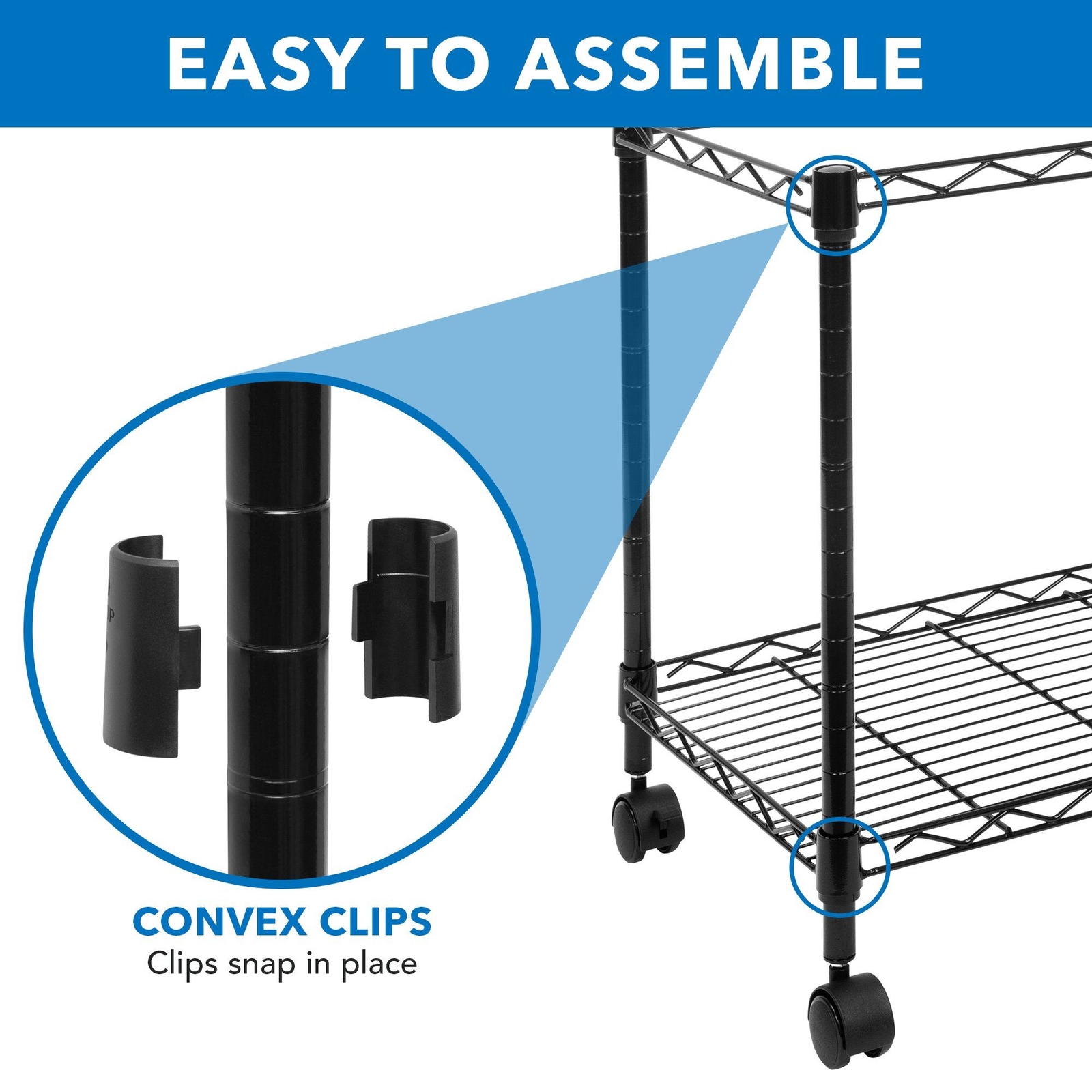 Mount-It! Rolling File Cart with Folder Rack, Refurbished