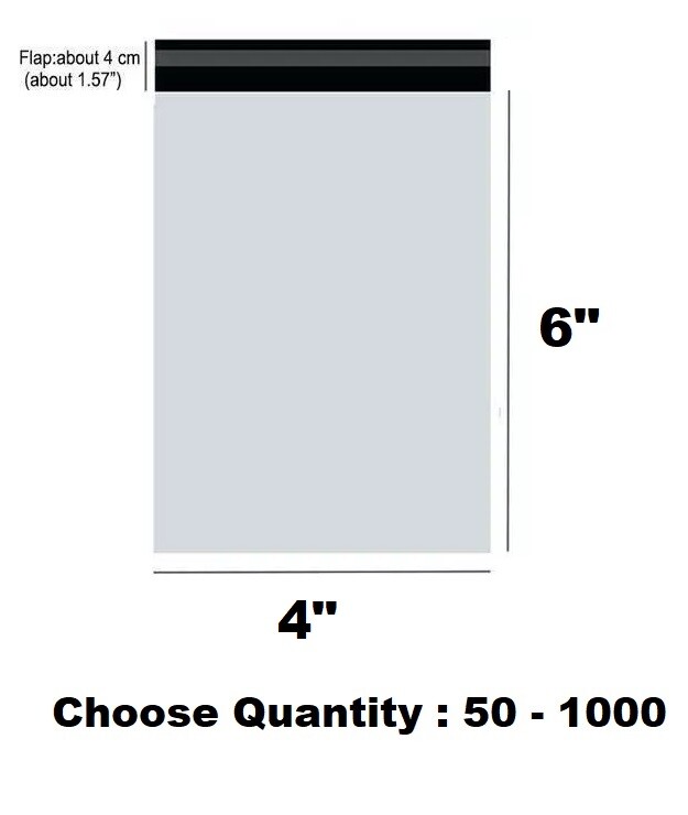 Poly Mailers Shipping Bag 4×6, 5×7, 6×9, 7.5×10.5, 9×12, 10×13, 12×16, 14.5×19
