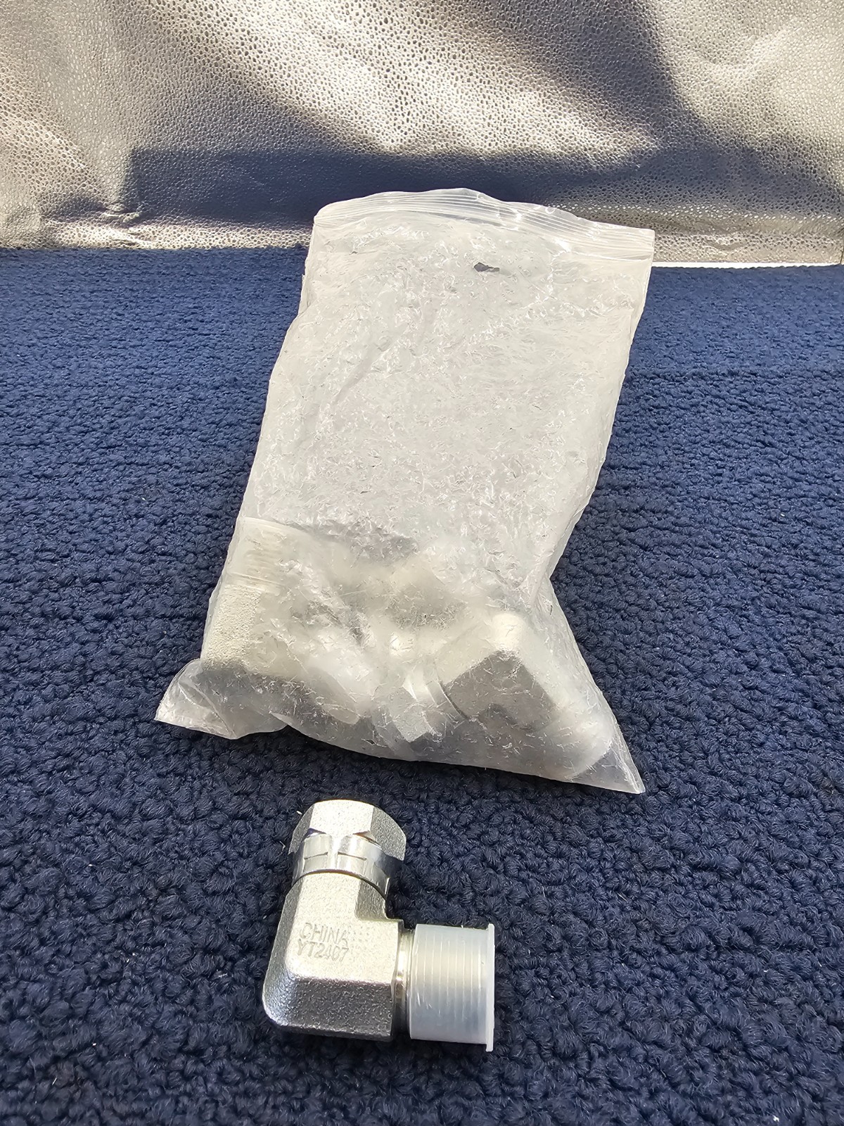 (QTY 5) Brennan Industries YT2407: 90-Degree Steel Elbow Fitting