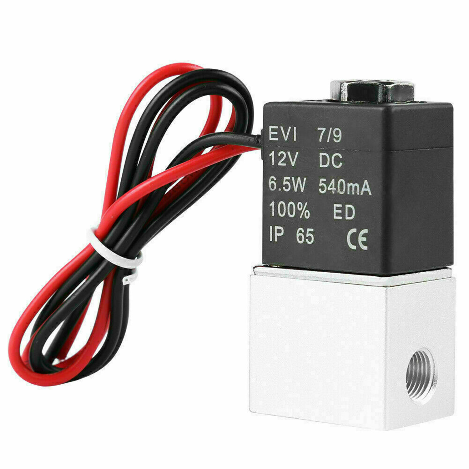 2PCS 1/4″ Fast Response Electric Air Water Solenoid Valve 12V DC Normally Closed