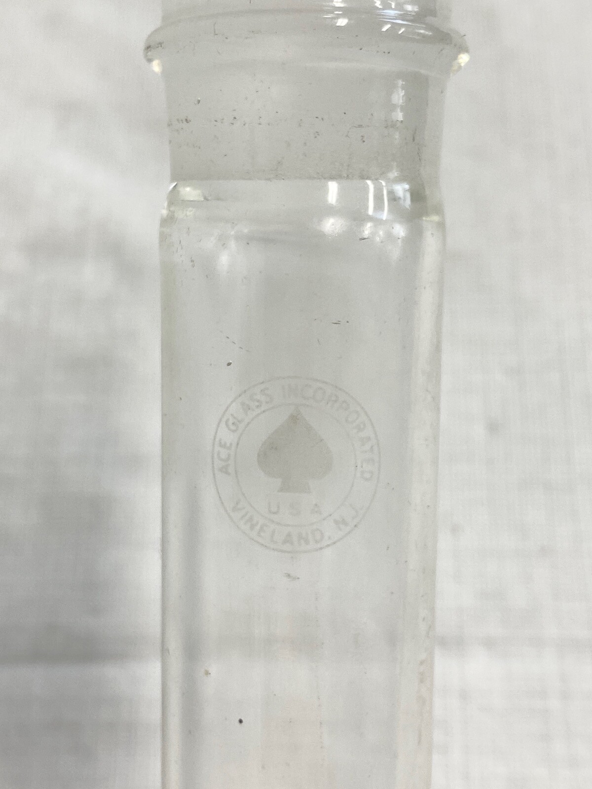 ACE Glass 24/40 Vacuum Trap Body Only 254mm OAH 197mm Below Joint 28mm OD