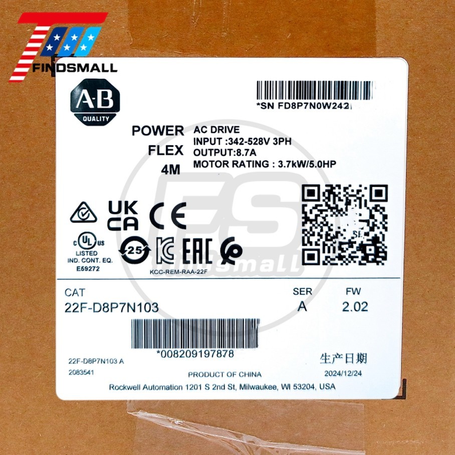 2022/23 NEW 22F-D8P7N103 PowerFlex 4M-3.7 kW 5HP AC Drive