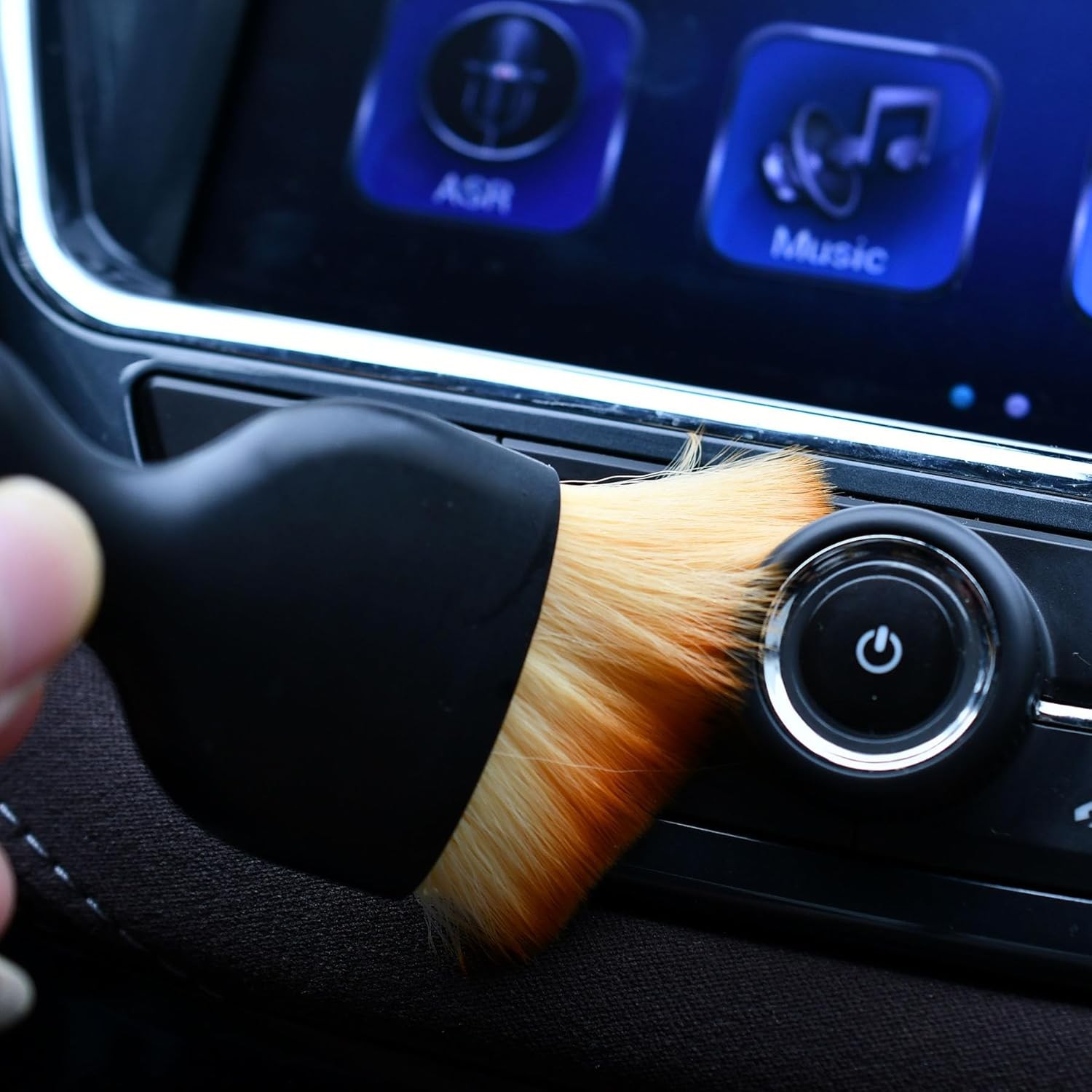 4-Pack Car Detailing Brush Set Soft Bristle Dashboard Air Vent Interior Cleaner