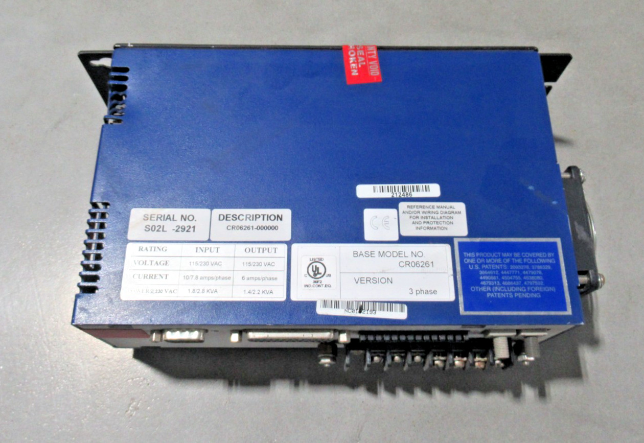 Kollmorgen CR06261 ServoStar Servo Controller 3 Phase, 230VAC *GREAT CONDITION*