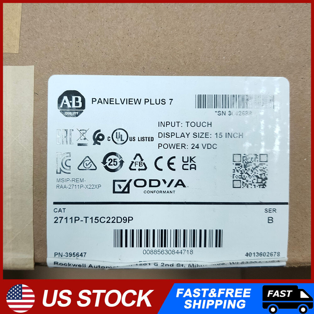 1PCS New Allen-Bradley 2711P-T15C22D9P /B PanelView Plus 7 Sealed 2711PT15C22D9P
