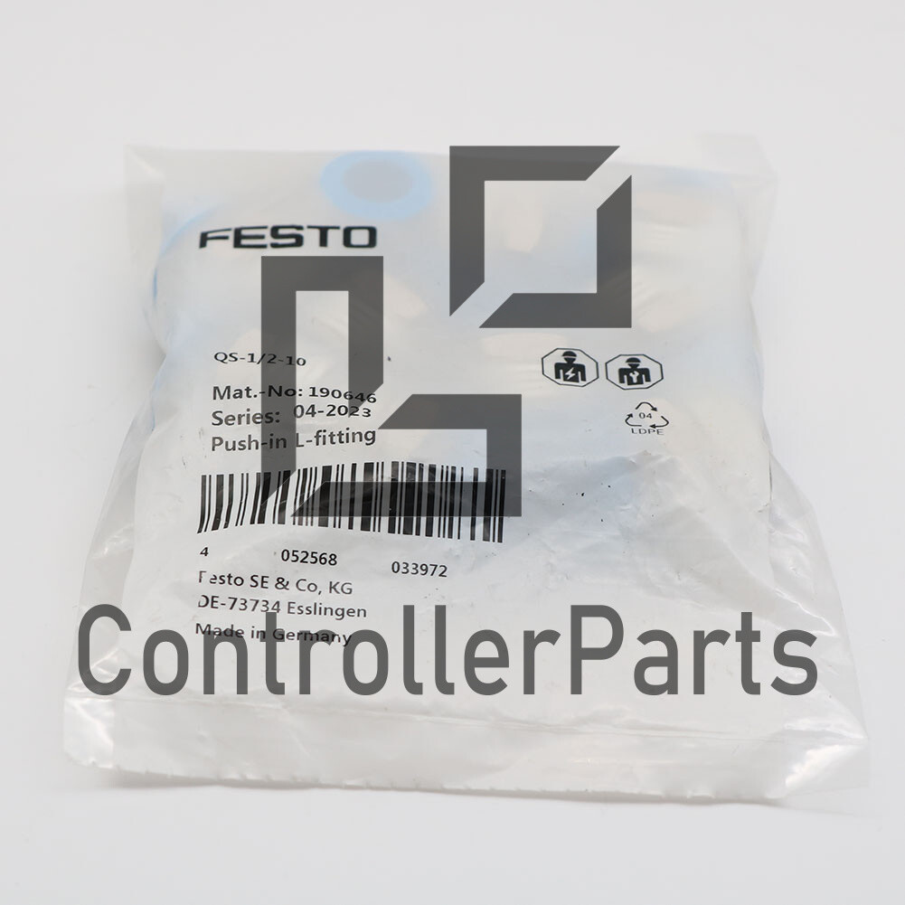 10PCS/1PACK NEW Festo QS-1/2-10 190646 Fitting