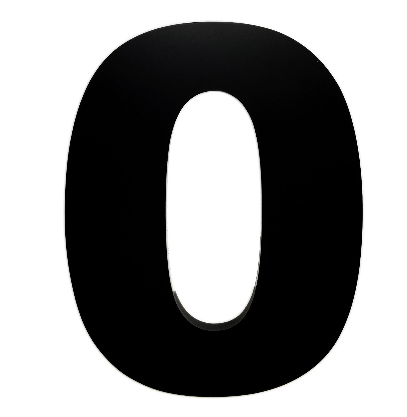 12 Inch Address Numbers For Commercial Building 3/8″ Thick Black Acrylic Bold