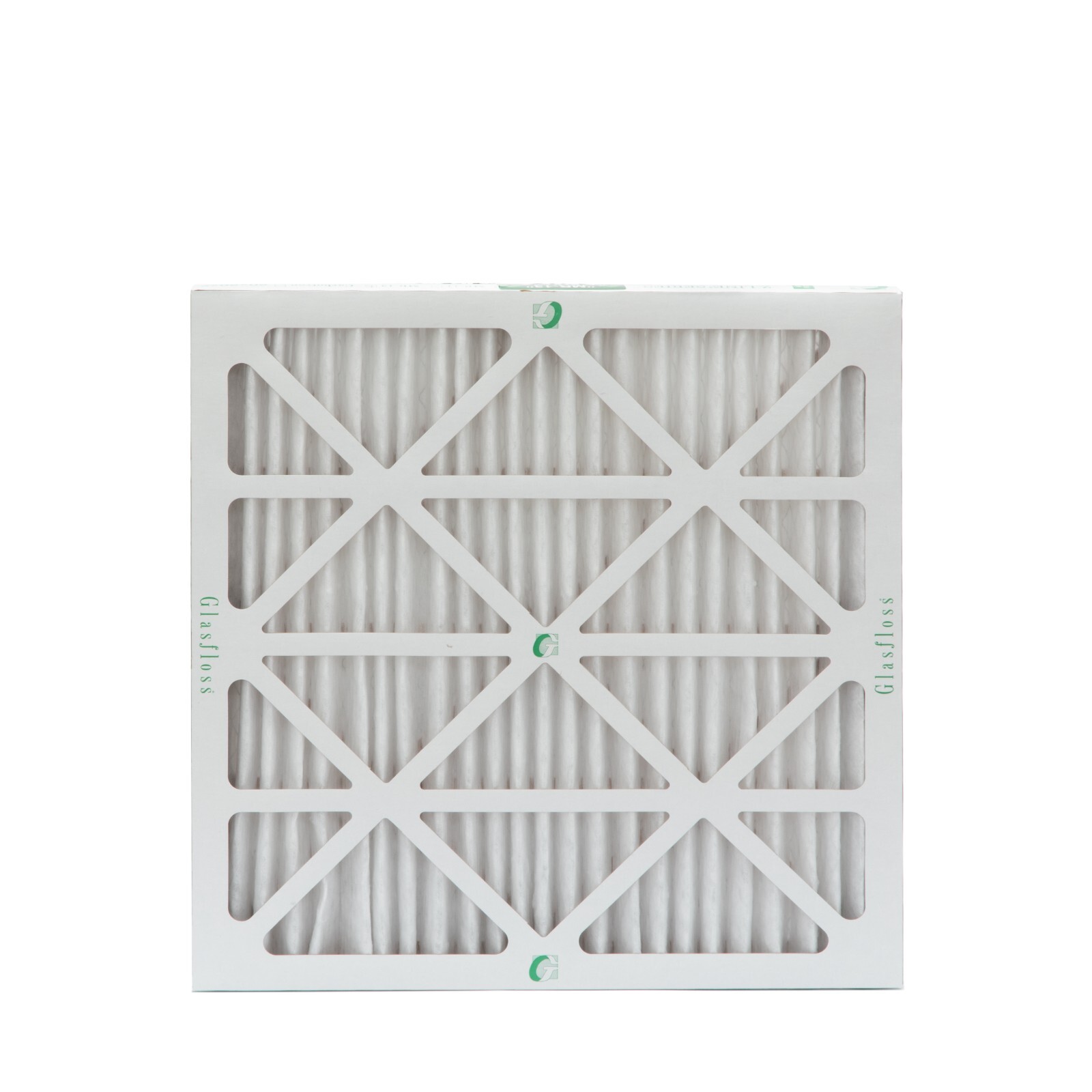 20x20x2 MERV 13 Pleated Air Filters by Glasfloss. 4 Pack. Made in USA.