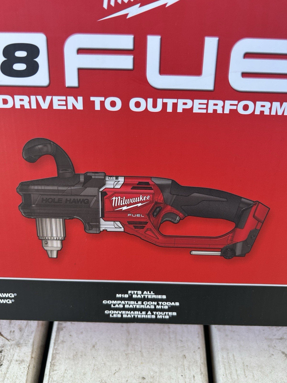 Milwaukee 2807-20 M18 FUEL Hole Hawg 1/2″ Right Angle Drill – Bare Tool
