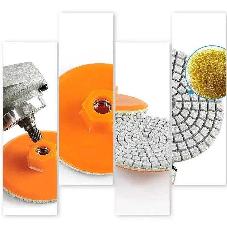 1Pc 80mm Diamond Polishing Disc Angle Grinder Tile Stone Chamfer Wheel