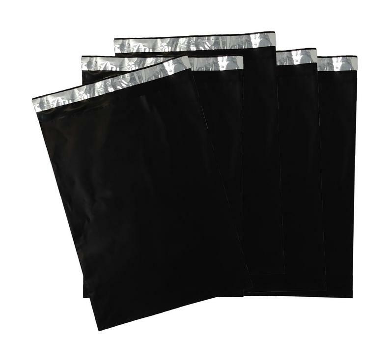 10×13, 7.5×10.5″ Night Black Poly Mailers, Non-Transparent, Shipping Envelopes