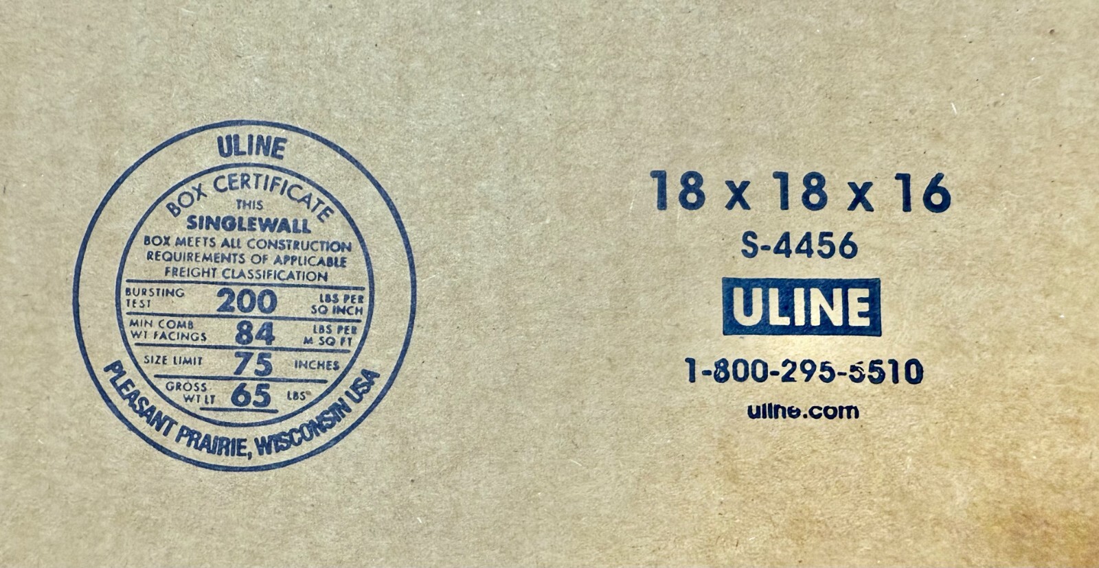 18″ x 18″ x 16″ Cardboard Corrugated Box