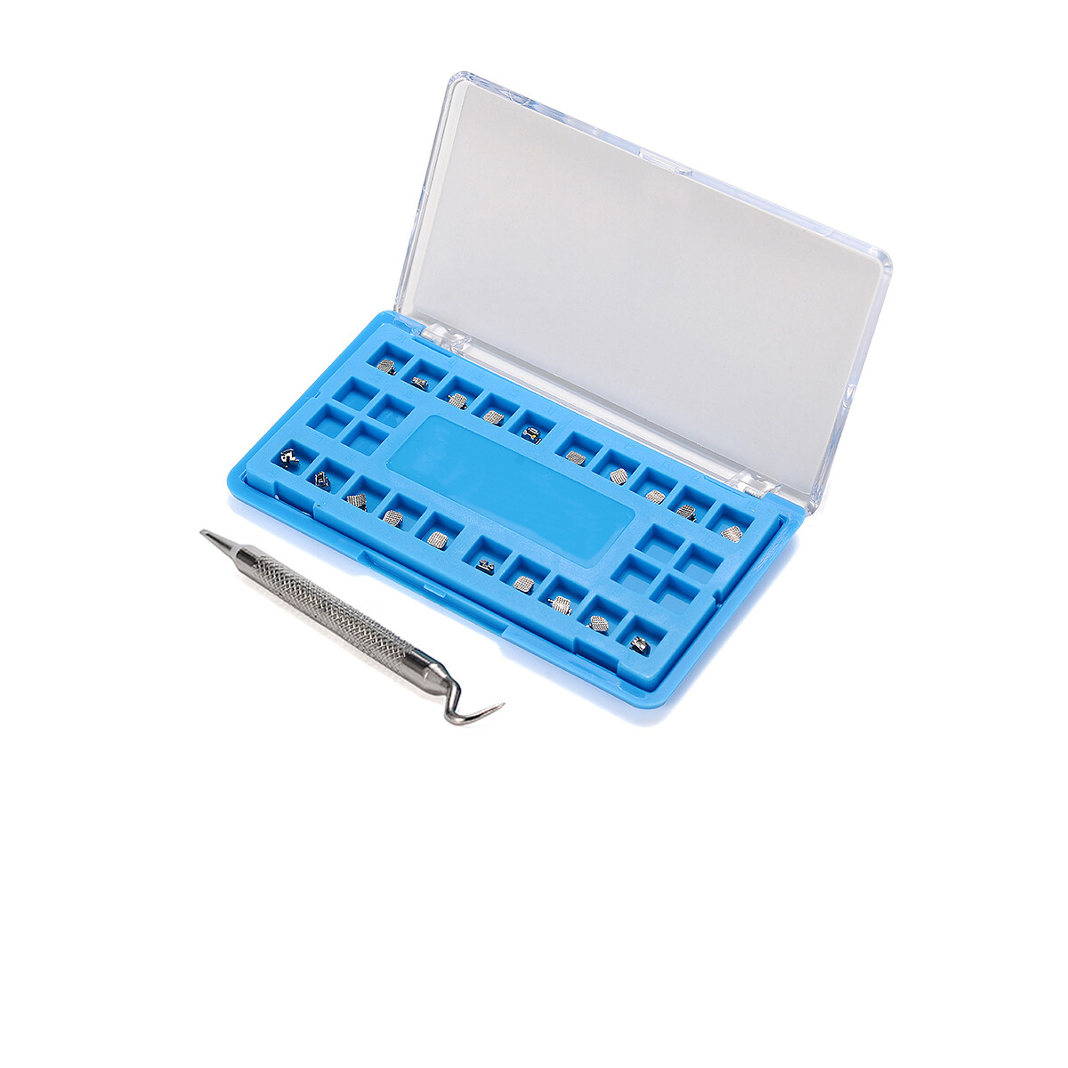Dental Self-ligating Orthodontic Brackets Metal Passive Roth/MBT 022 3/345 Hooks