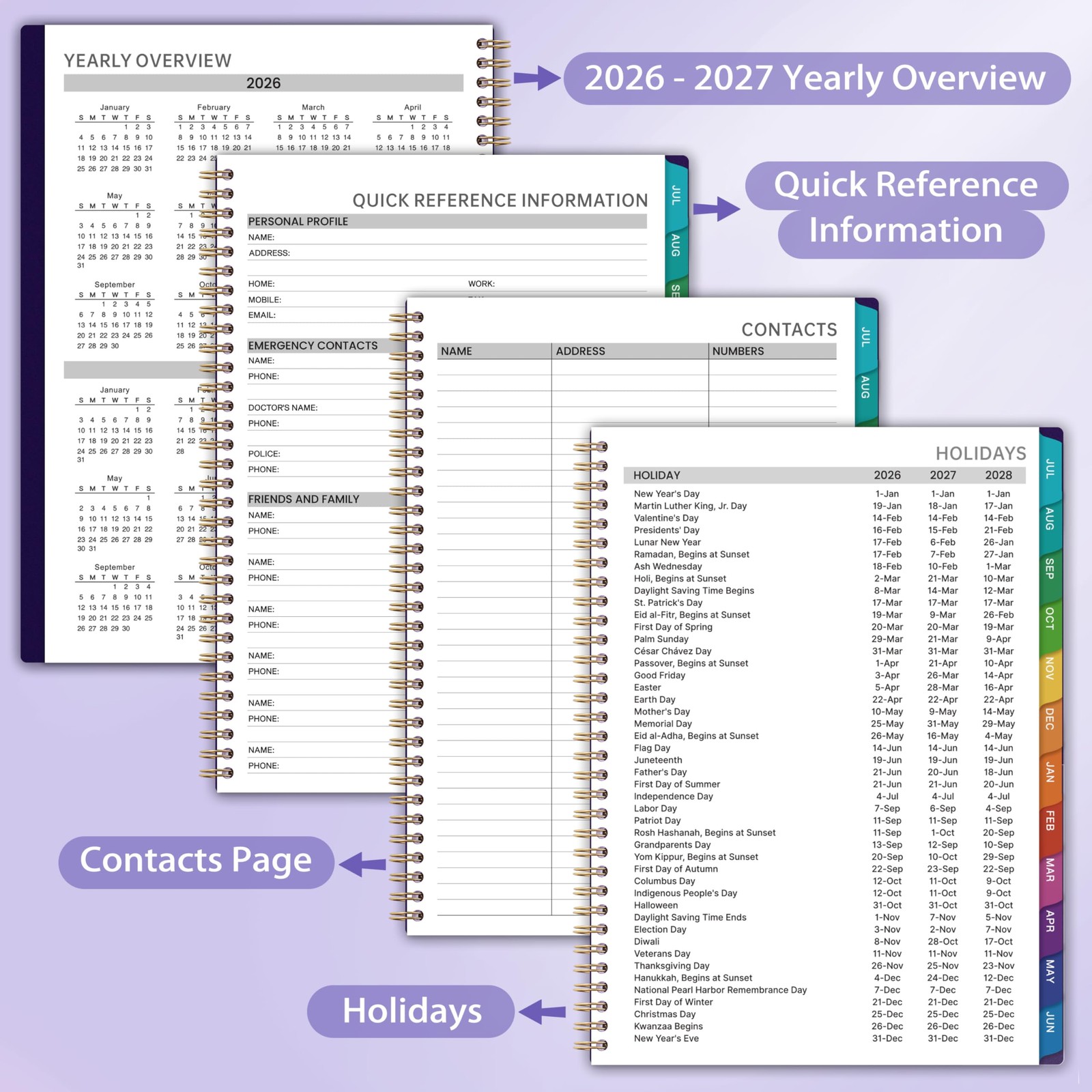 2026-2027 Appointment Book/Planner – 8.2″ x 11″, Daily Planner 2026-2027 from…