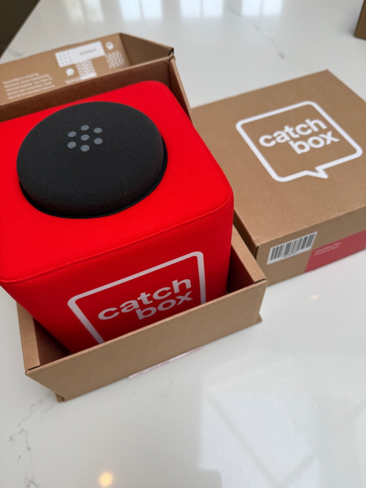 Catch Box Plus Cube with Charging base – NEW / Open box – Catchbox VAT REG