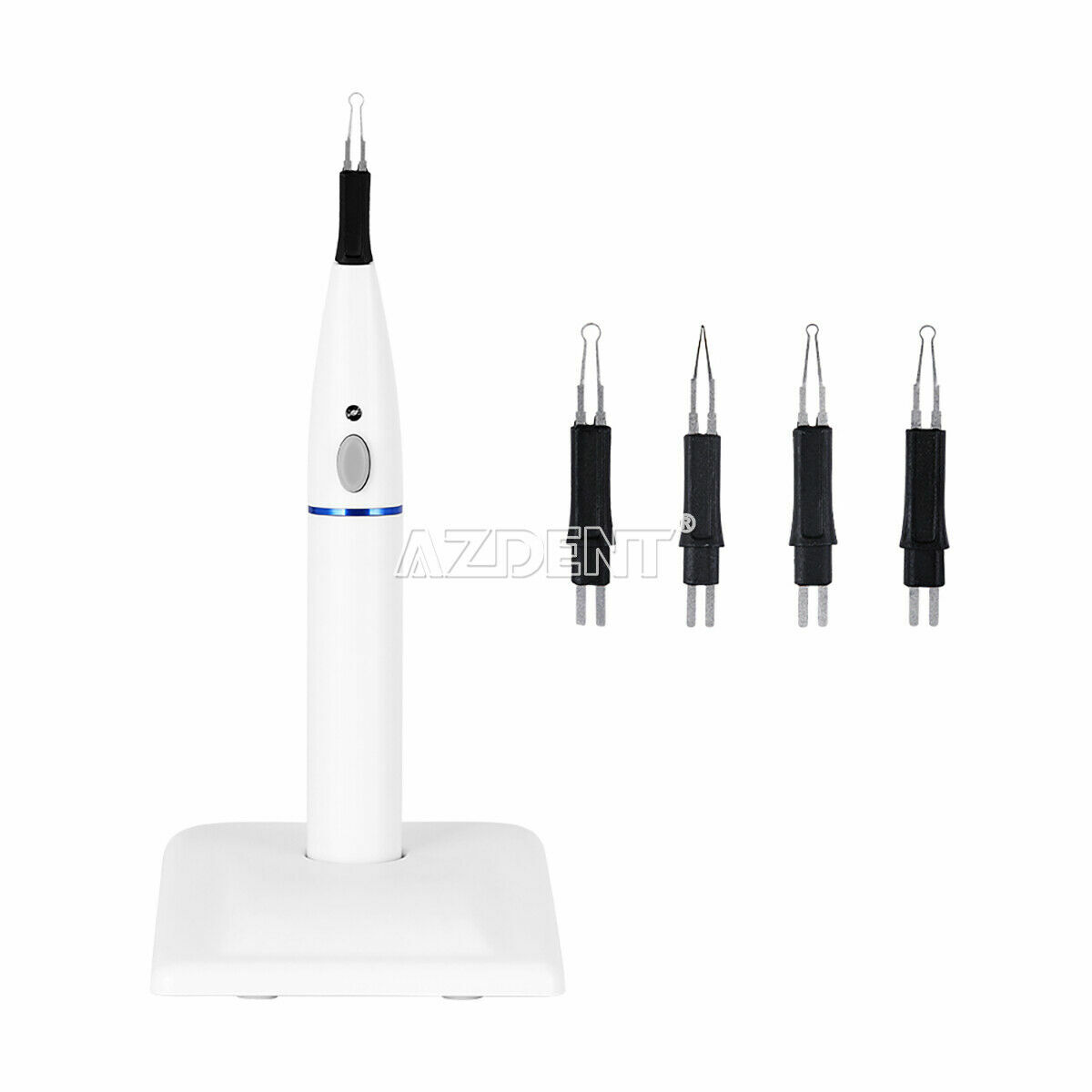 AZDENT Dental Endo Cordless Gutta Percha Tooth Gum Cutter + 4 Pcs Heat Tips