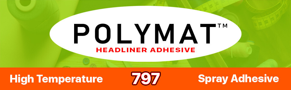 Polymat 797 High-Temp Adhesive Automotive Vehicle BODY SHOP GLUE [160F]