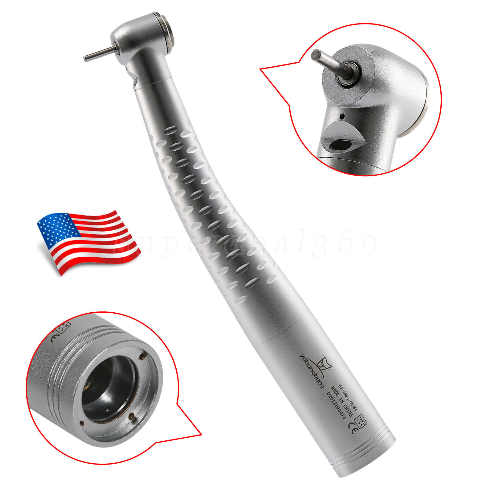 Dental Fiber Optic Handpiece Standard Head fit Kavo Multiflex LED Coupler SA