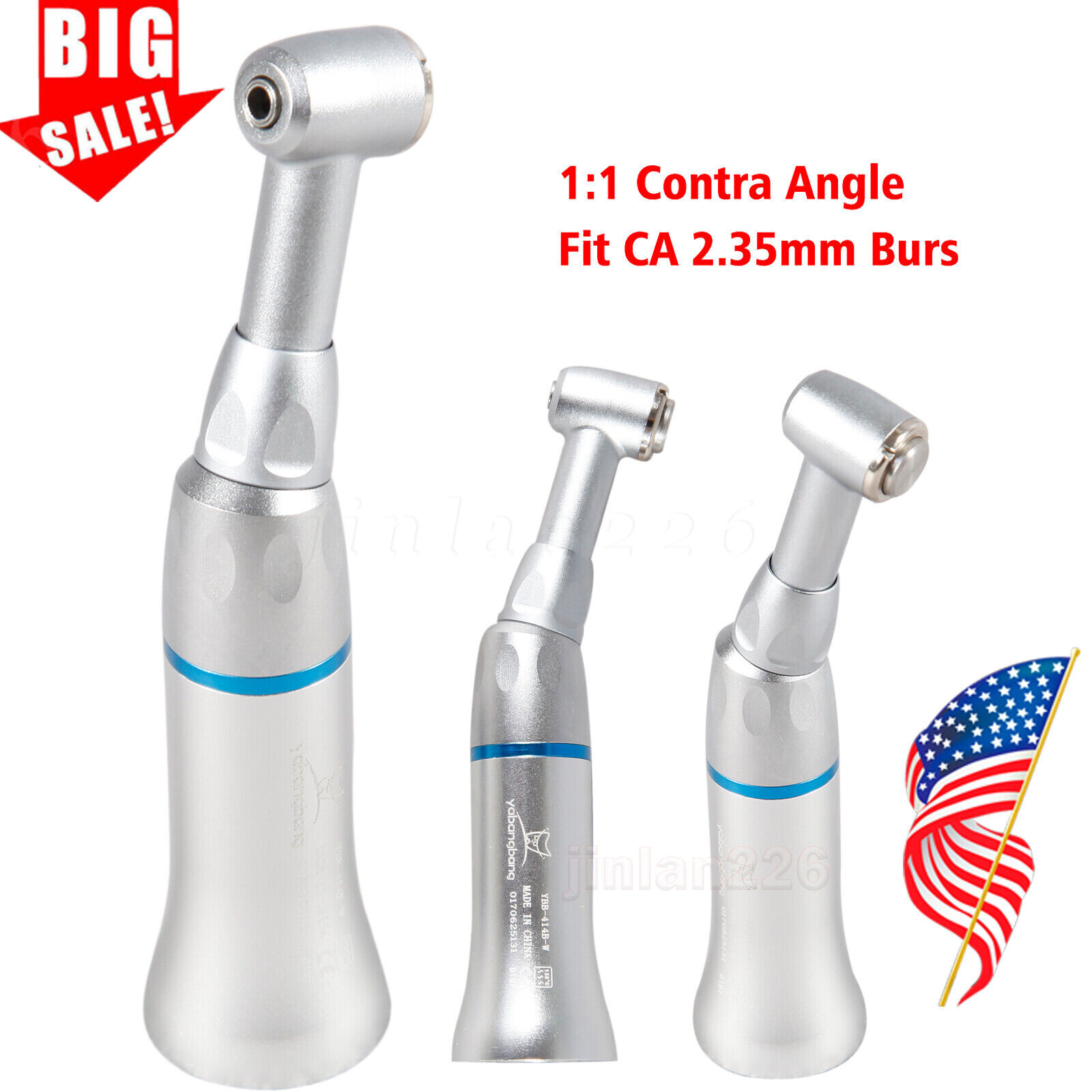10* BURR Dental Fast High Speed Handpiece Push Turbine 4 Holes Fit NSK Pana Max