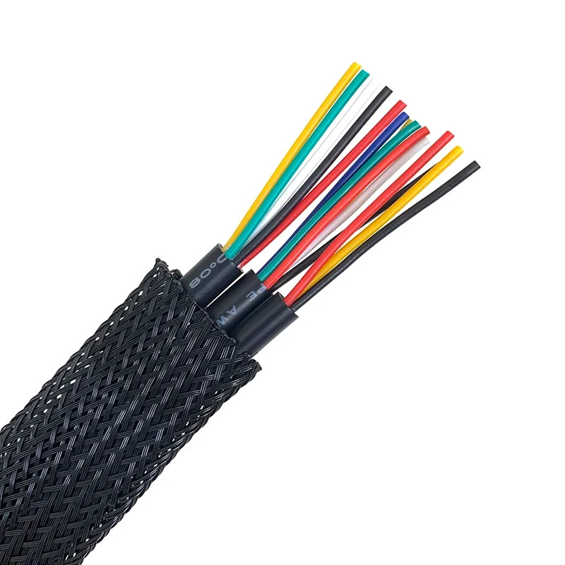 ALL SIZES & COLORS 5′ FT – 100 Feet Expandable Cable Sleeving Braided Tubing LOT