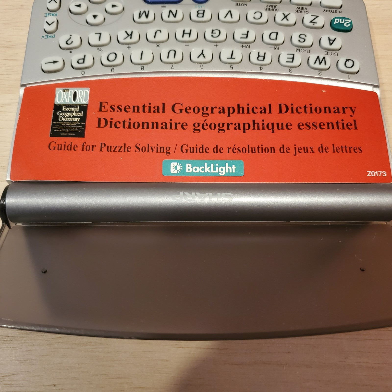 Sharp Electronic Dictionary and Thesaurus French English PWE-260 Good Working