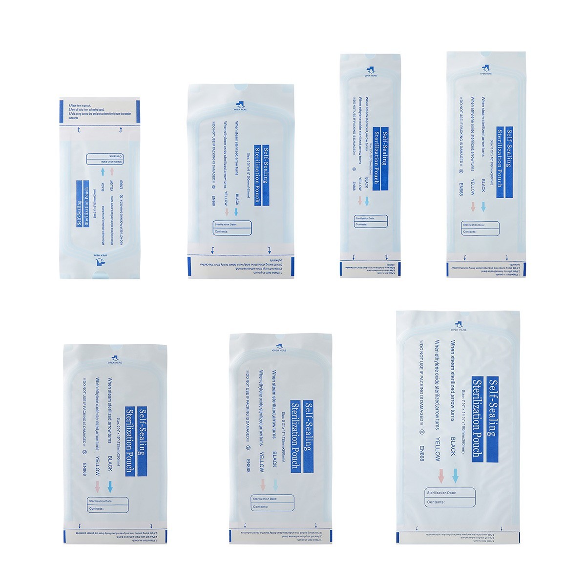 Dental Self-Sealing Sterilization Pouches Pouch Autoclave, Sterilizer Bags