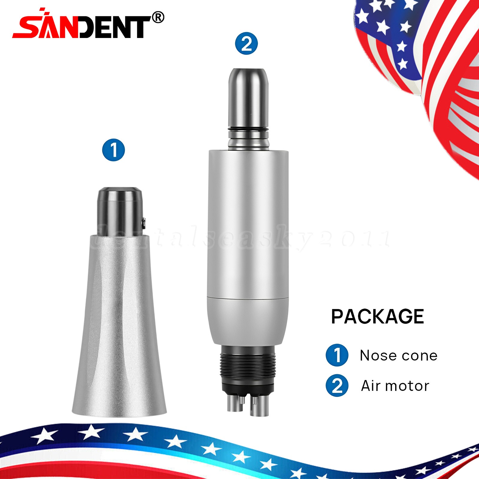 NSK Style Dental 45 Degree Surgical High Speed Handpiece Push Button 4 Holes OR