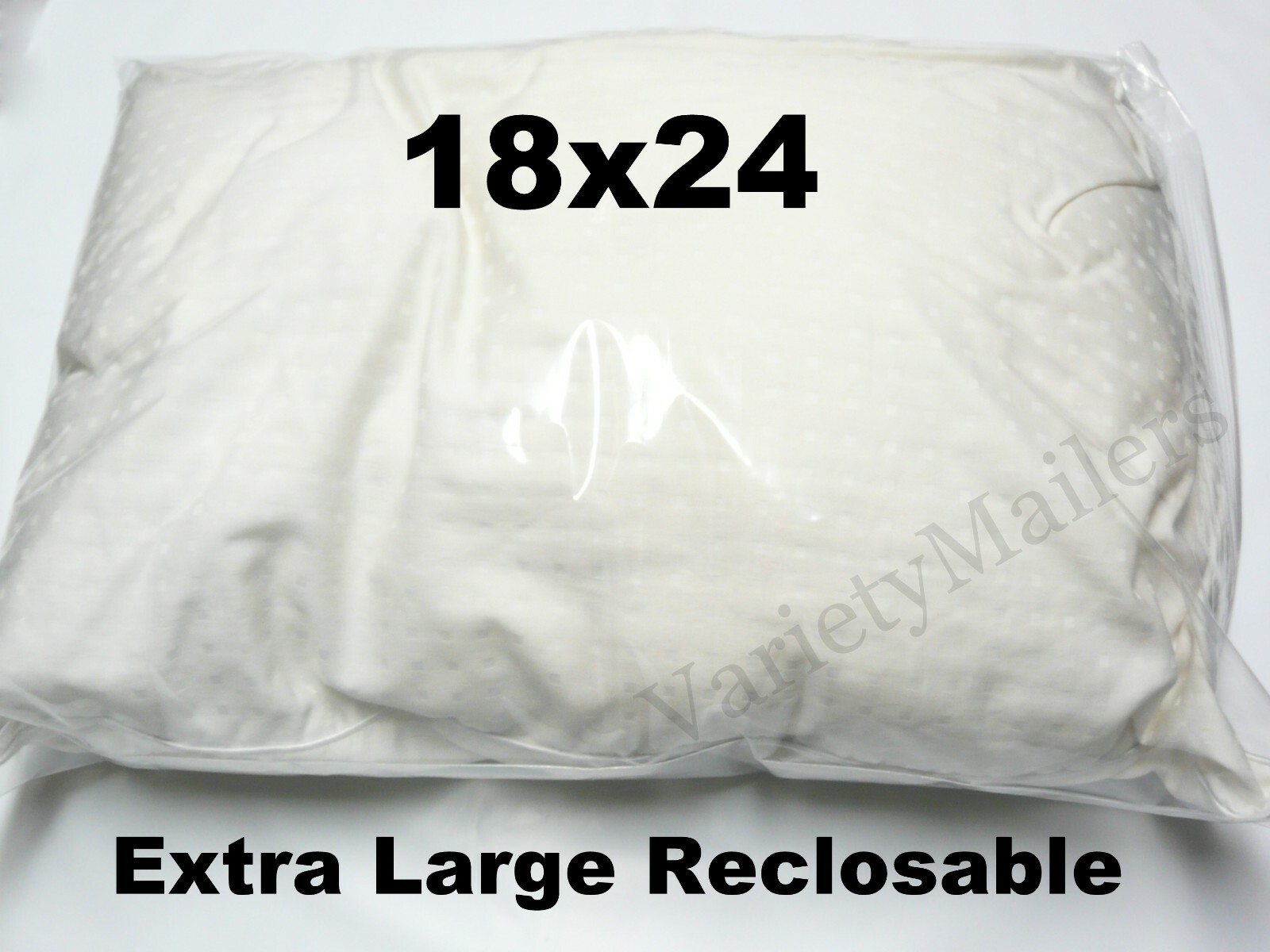 8 Reclosable Plastic Storage Bags 18”x 24” Clear 2 Mil LARGE Zip-Top Bags