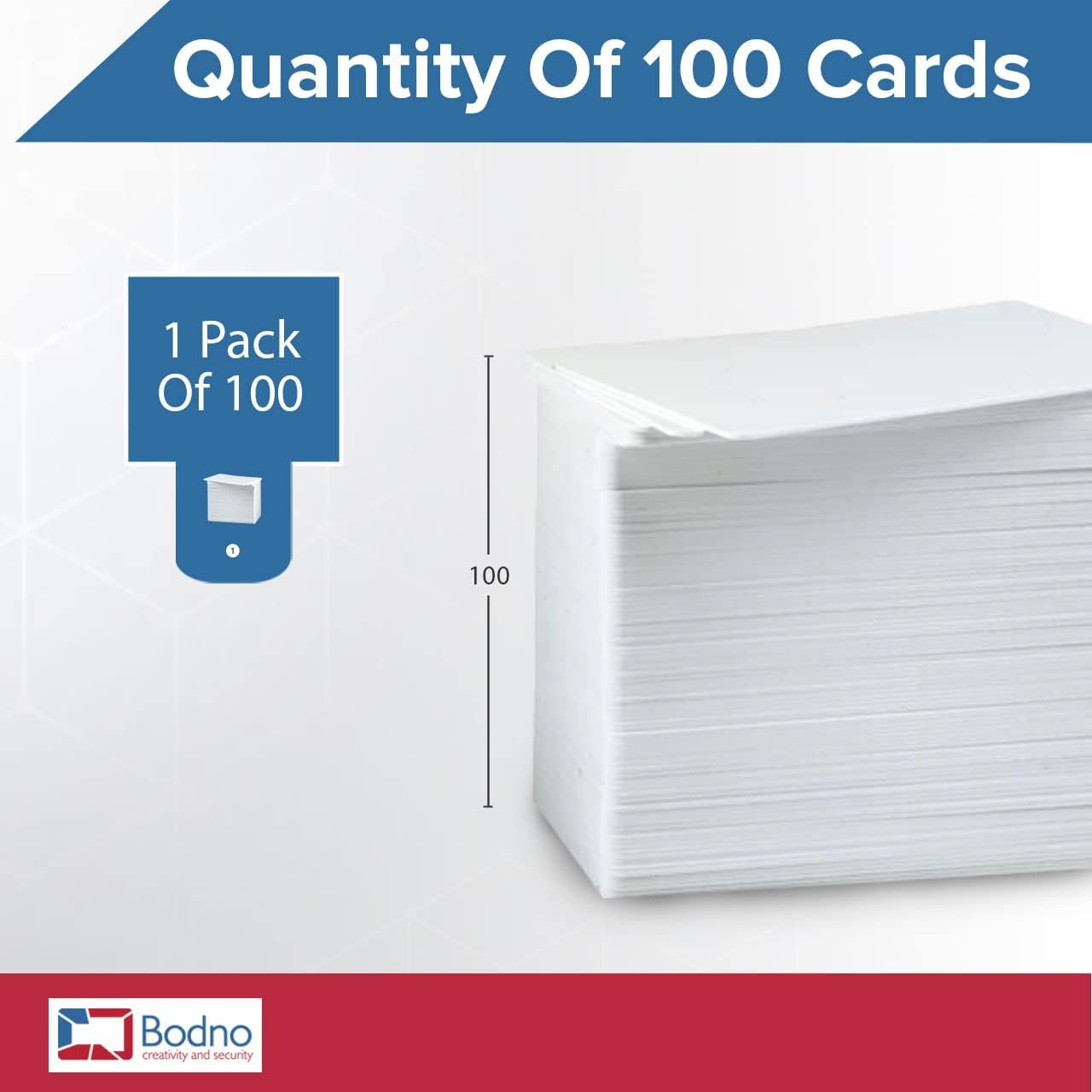 100 Pack – Premium CR80 30 Mil Graphic Quality PVC Cards